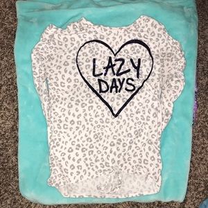 Justice off the shoulder T-shirt